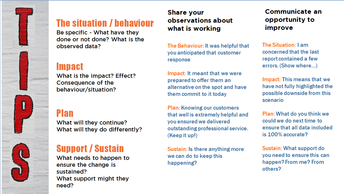 tips for feedback